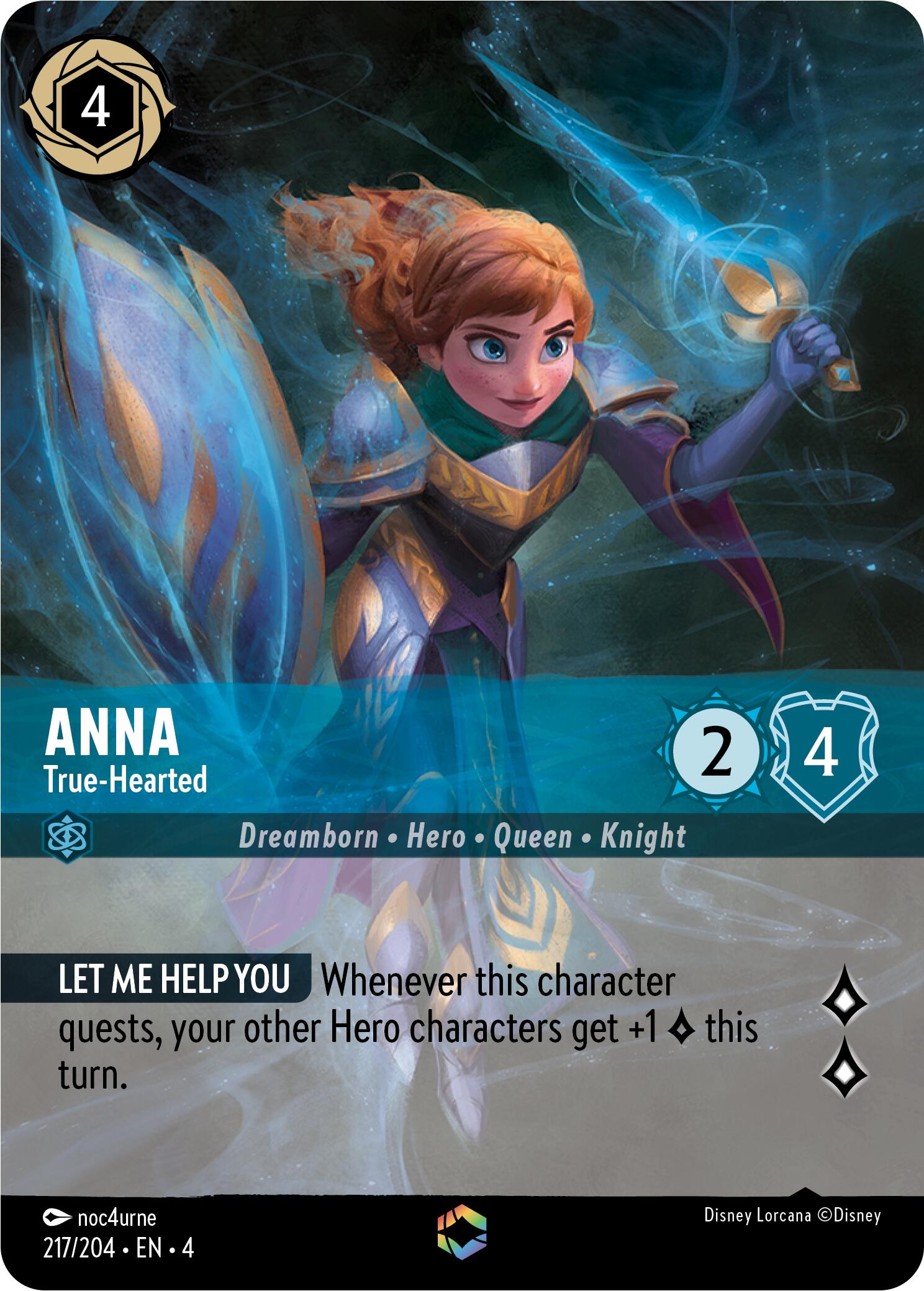 Anna - True-Hearted (Enchanted) (217/204) [Ursula's Return] | Empire Gaming NC