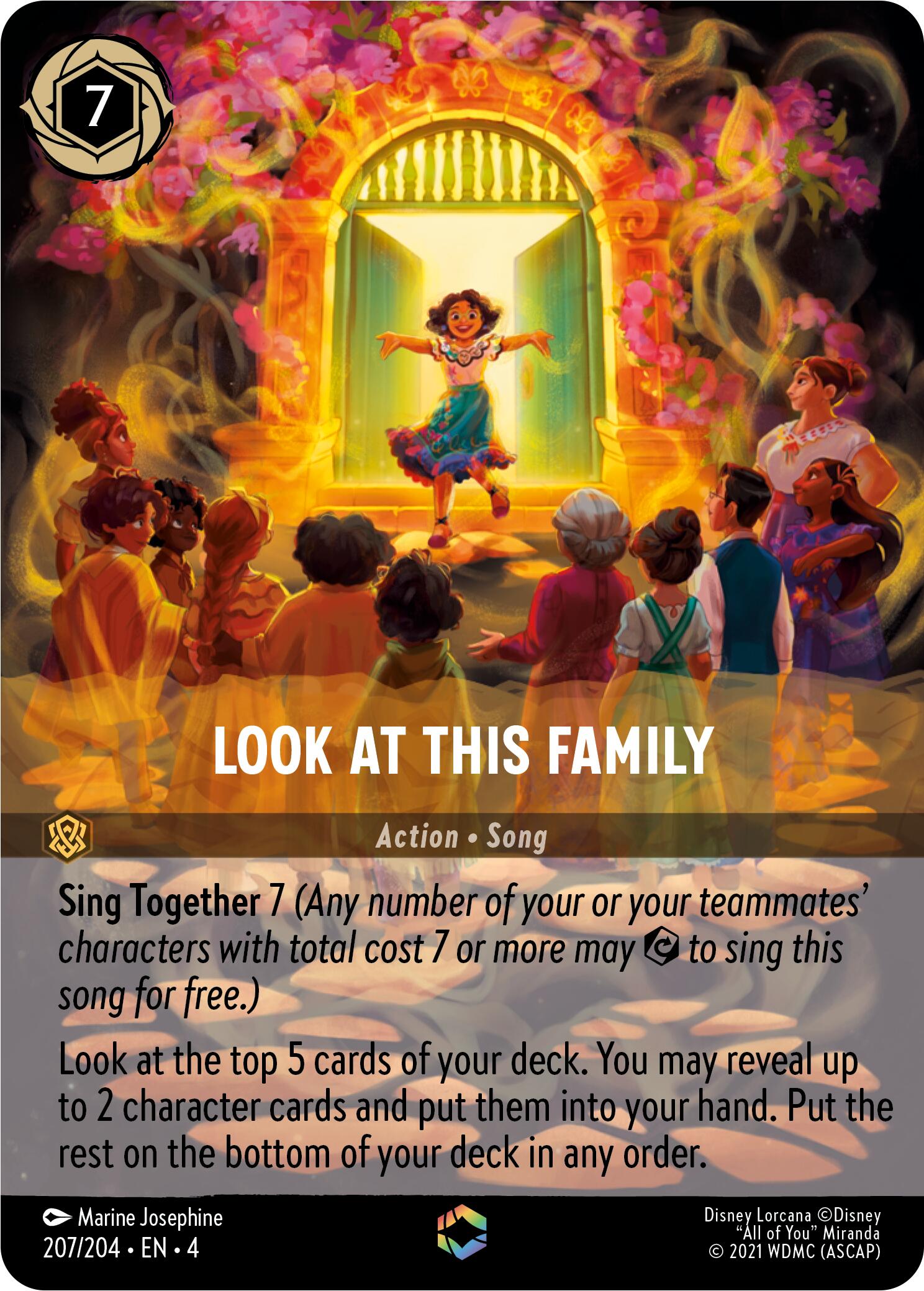 Look at This Family (Enchanted) (207/204) [Ursula's Return] | Empire Gaming NC