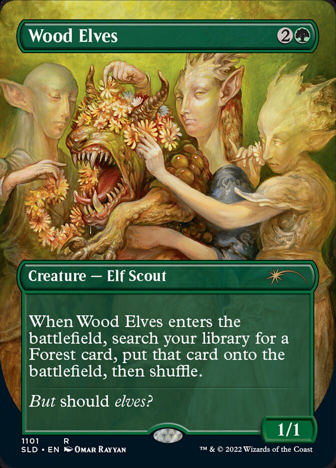 Wood Elves (Borderless) [Secret Lair Drop Series] | Empire Gaming NC