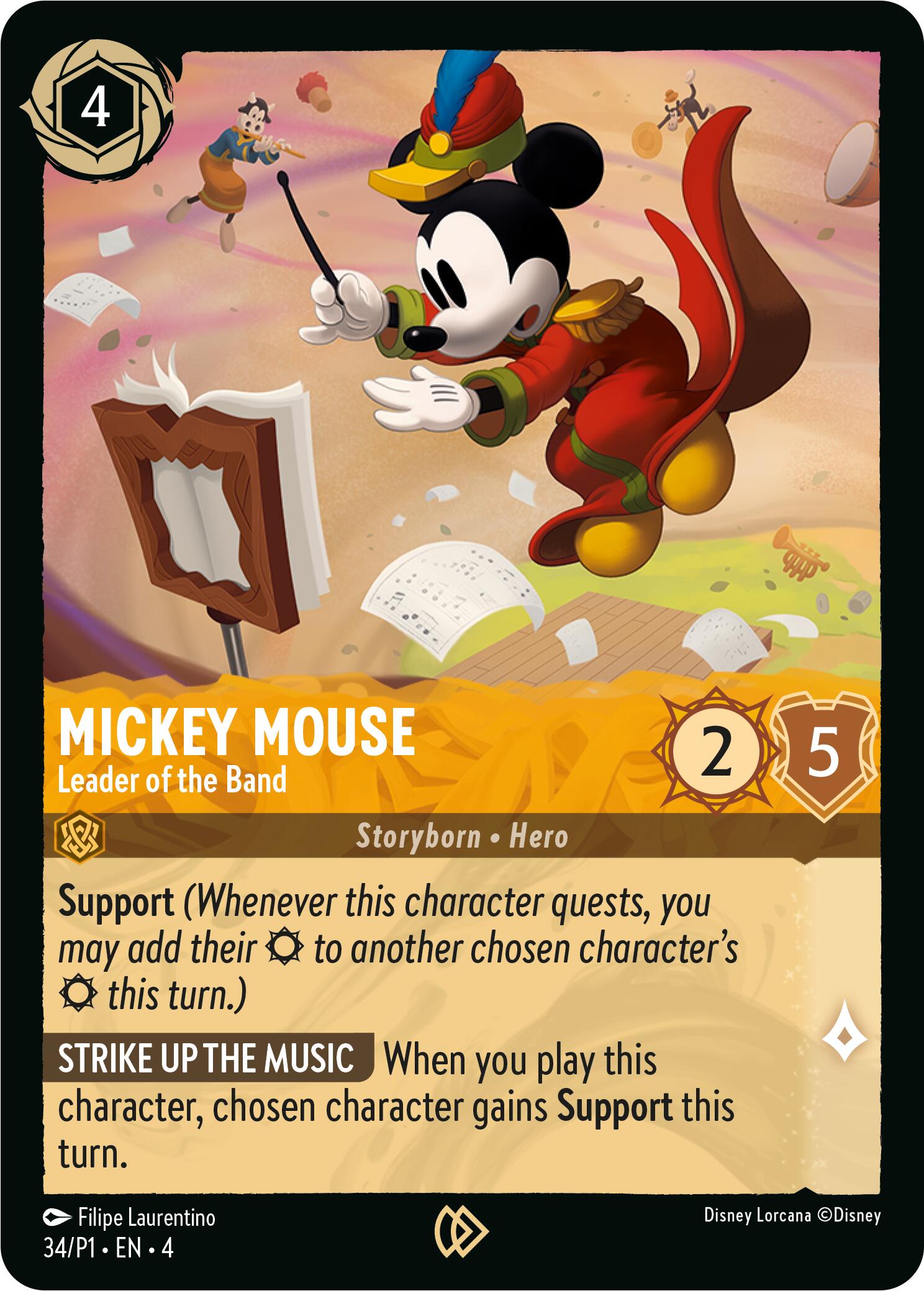 Mickey Mouse - Leader of the Band (34) [Promo Cards] | Empire Gaming NC