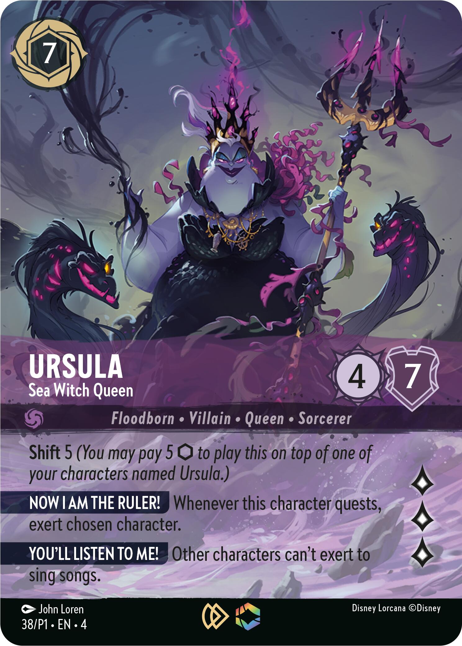Ursula - Sea Witch Queen (Store Championship) (38) [Promo Cards] | Empire Gaming NC