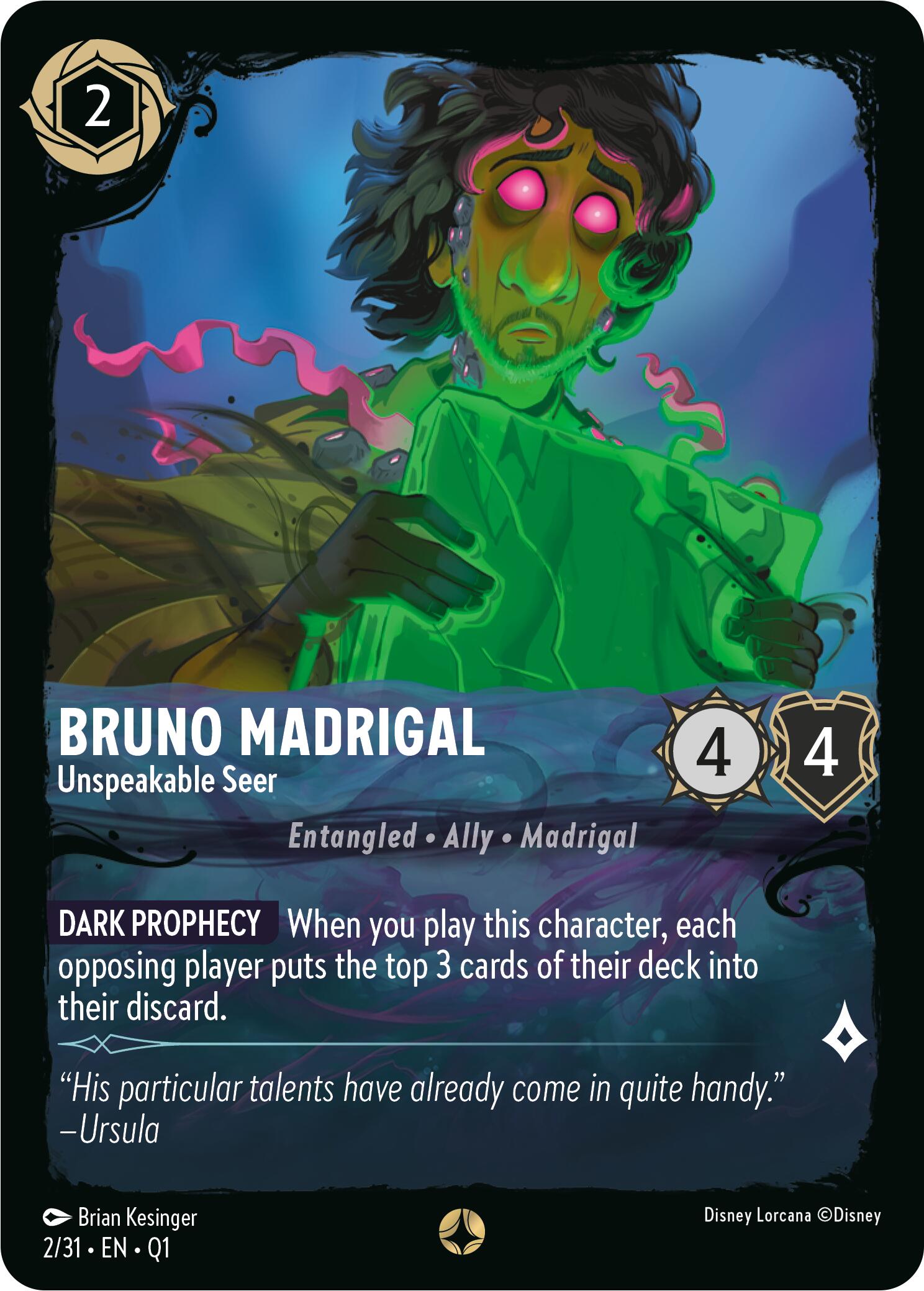 Bruno Madrigal - Unspeakable Seer (2/31) [Illumineer's Quest: Deep Trouble] | Empire Gaming NC
