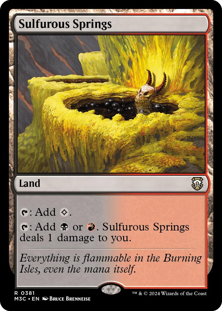 Sulfurous Springs [Modern Horizons 3 Commander] | Empire Gaming NC