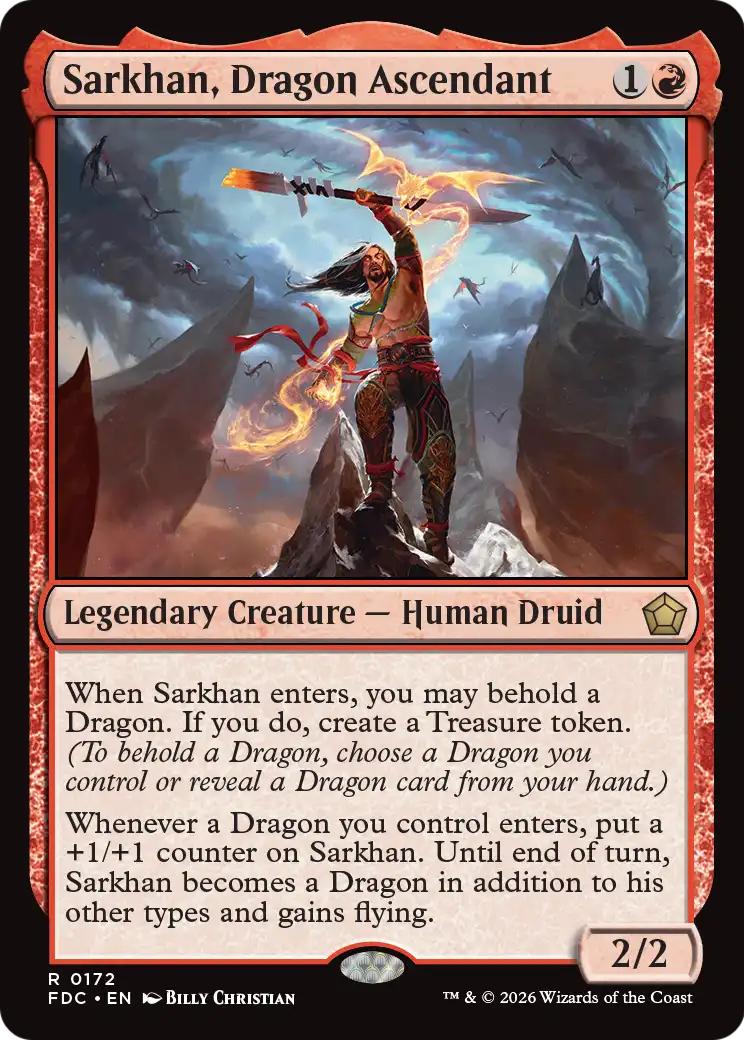 Sarkhan, Dragon Ascendant [Foundations Commander] | Empire Gaming NC
