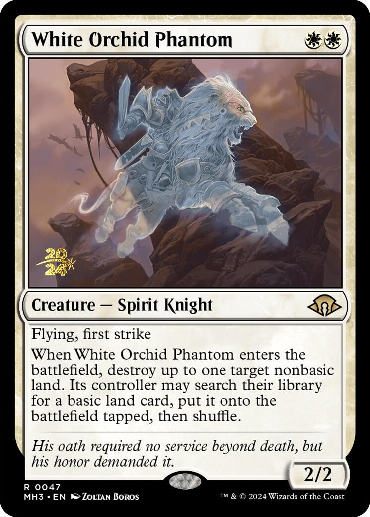 White Orchid Phantom [Modern Horizons 3 Prerelease Promos] | Empire Gaming NC