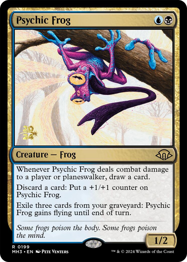 Psychic Frog [Modern Horizons 3 Prerelease Promos] | Empire Gaming NC