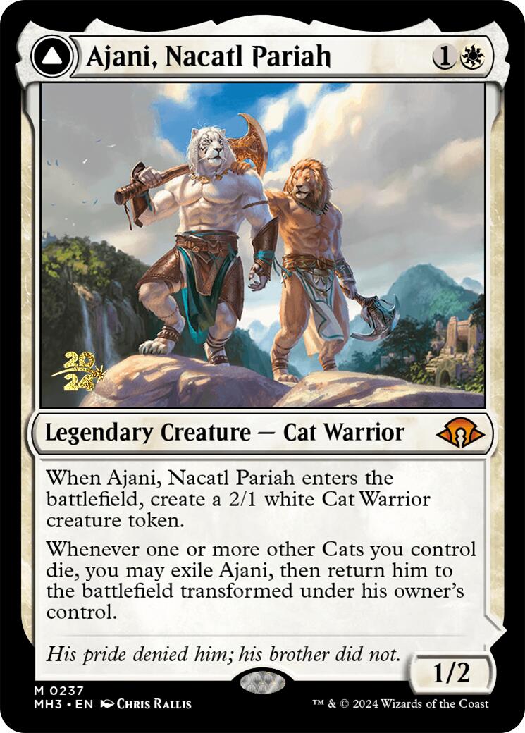 Ajani, Nacatl Pariah [Modern Horizons 3 Prerelease Promos] | Empire Gaming NC