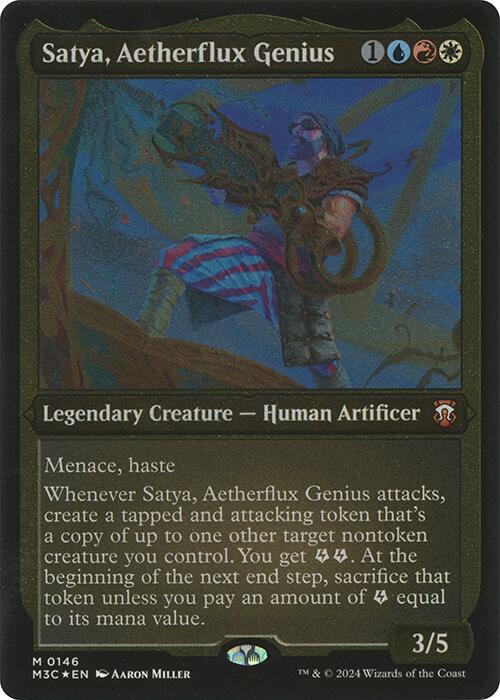 Satya, Aetherflux Genius (Display Commander) [Modern Horizons 3 Commander] | Empire Gaming NC