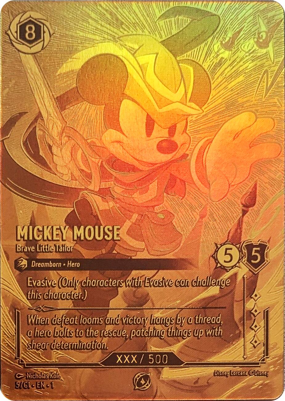 Mickey Mouse - Brave Little Tailor (Serial Numbered) (5) [Promo Cards] | Empire Gaming NC