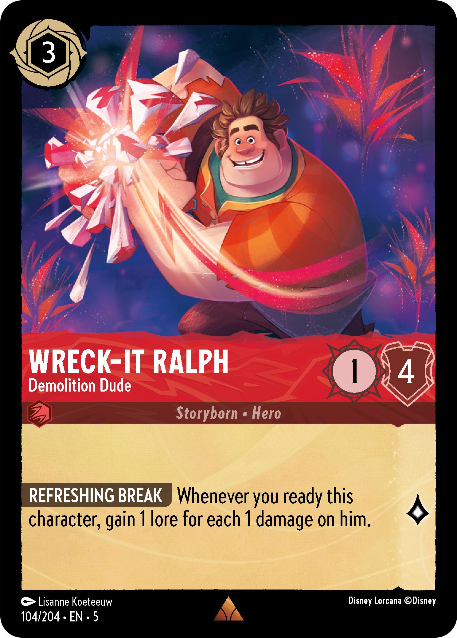 Wreck-It Ralph - Demolition Dude (104/204) [Shimmering Skies] | Empire Gaming NC