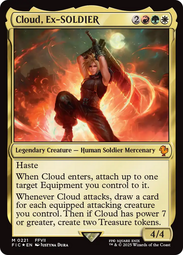 Cloud, Ex-SOLDIER (Surge Foil) [FINAL FANTASY Commander] | Empire Gaming NC