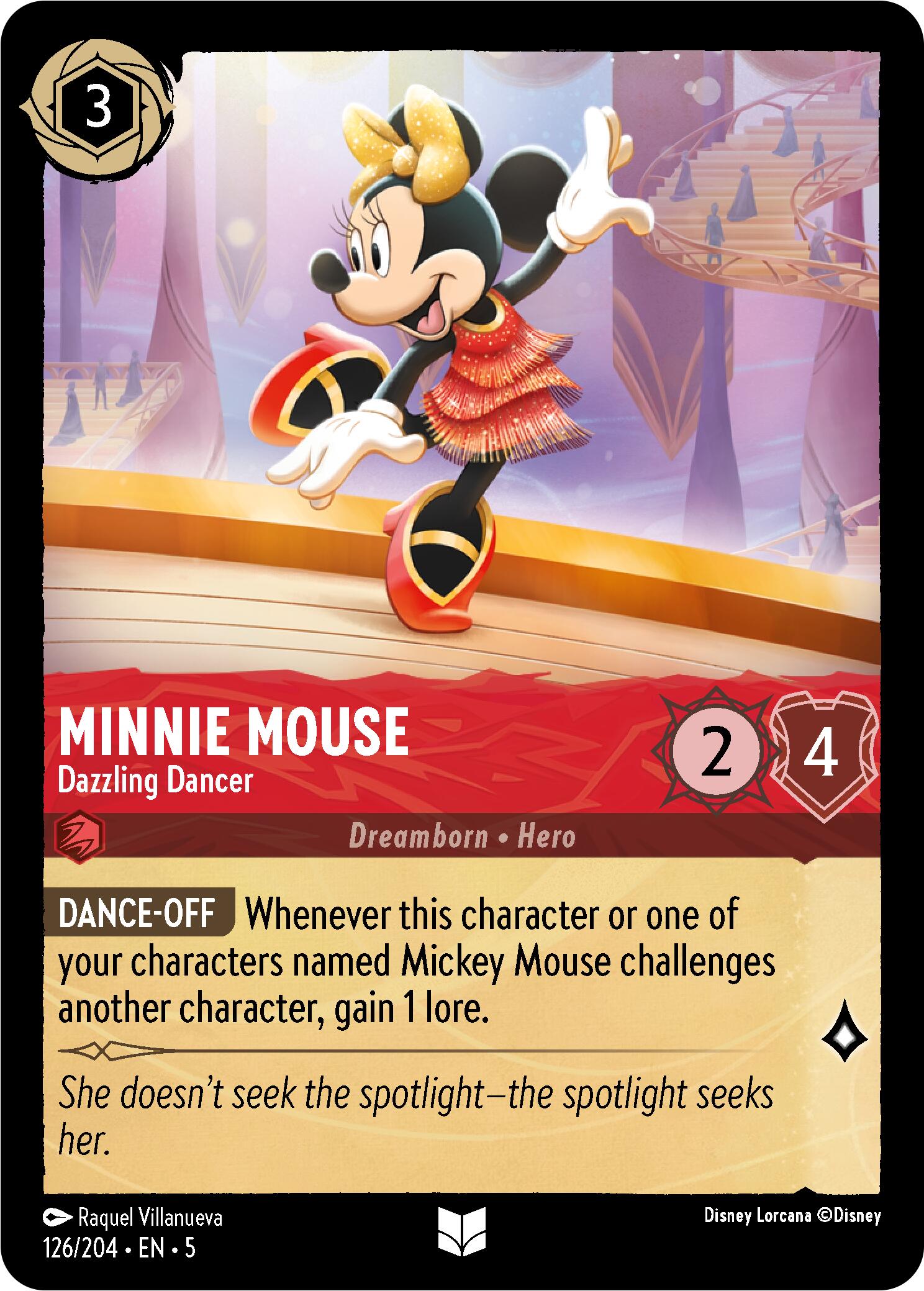 Minnie Mouse - Dazzling Dancer (126/204) [Shimmering Skies] | Empire Gaming NC