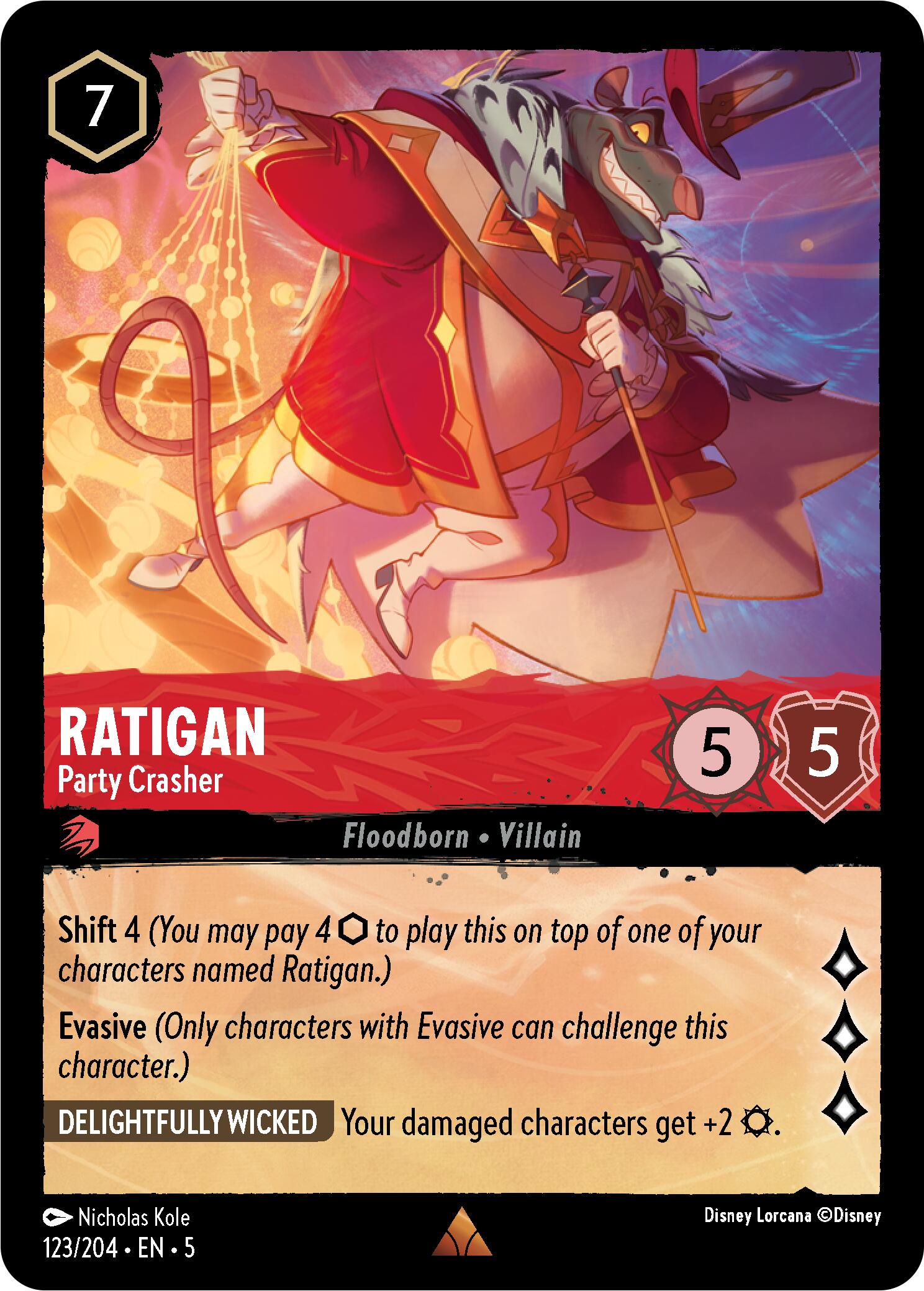 Ratigan - Party Crasher (123/204) [Shimmering Skies] | Empire Gaming NC