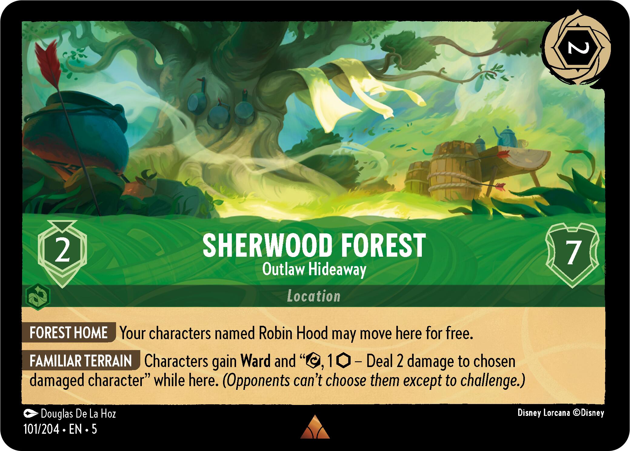 Sherwood Forest - Outlaw Hideaway (101/204) [Shimmering Skies] | Empire Gaming NC