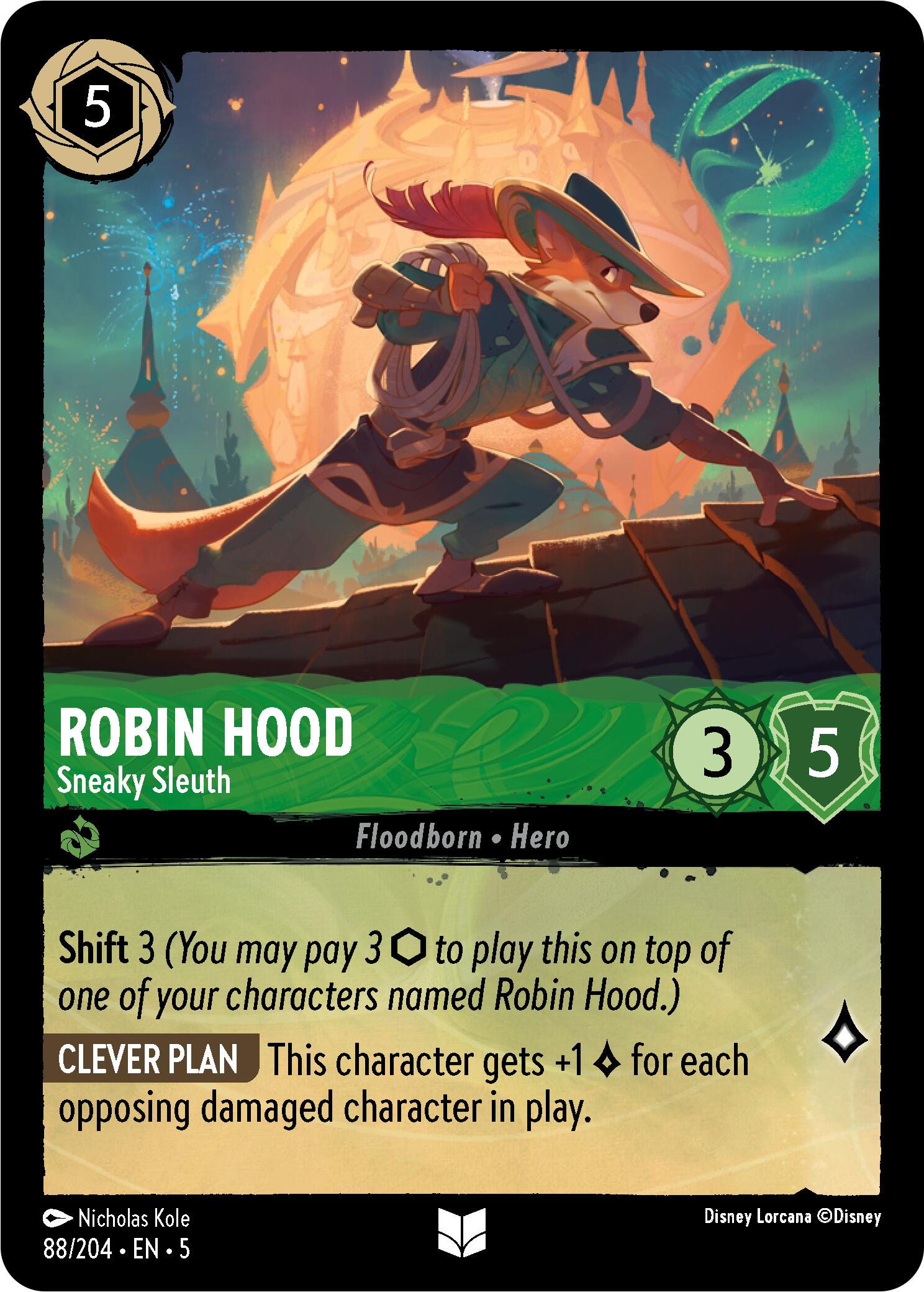Robin Hood - Sneaky Sleuth (88/204) [Shimmering Skies] | Empire Gaming NC