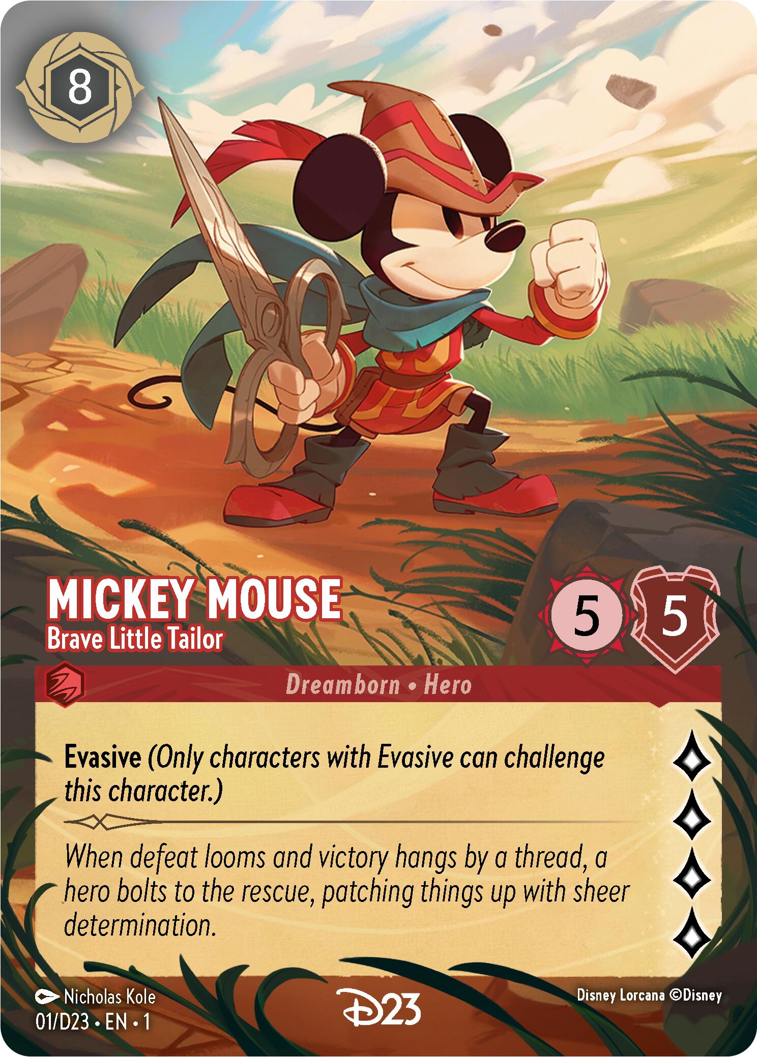 Mickey Mouse - Brave Little Tailor (Extended Art) (1) [D23 Promos] | Empire Gaming NC
