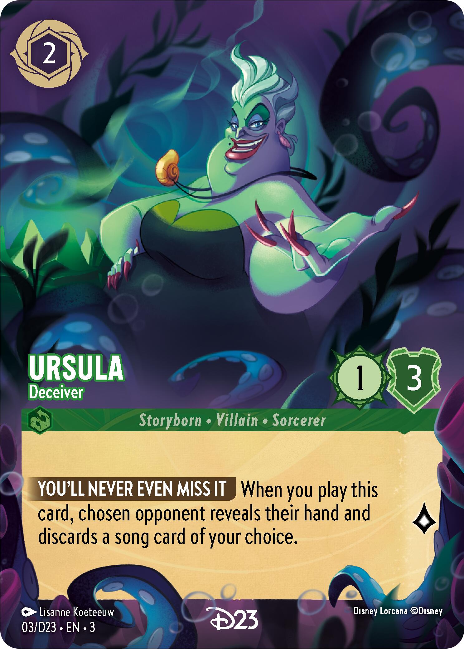 Ursula - Deceiver (3) [D23 Promos] | Empire Gaming NC