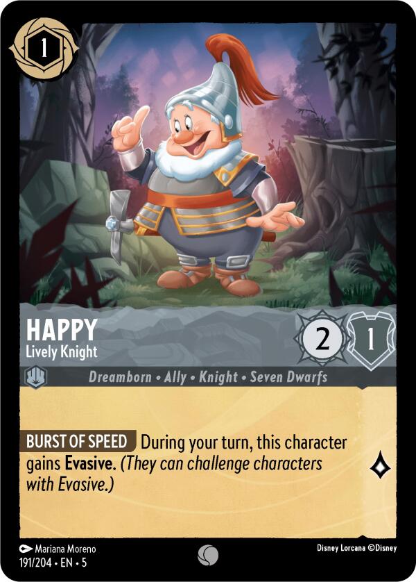 Happy - Lively Knight (191/204) [Shimmering Skies] | Empire Gaming NC