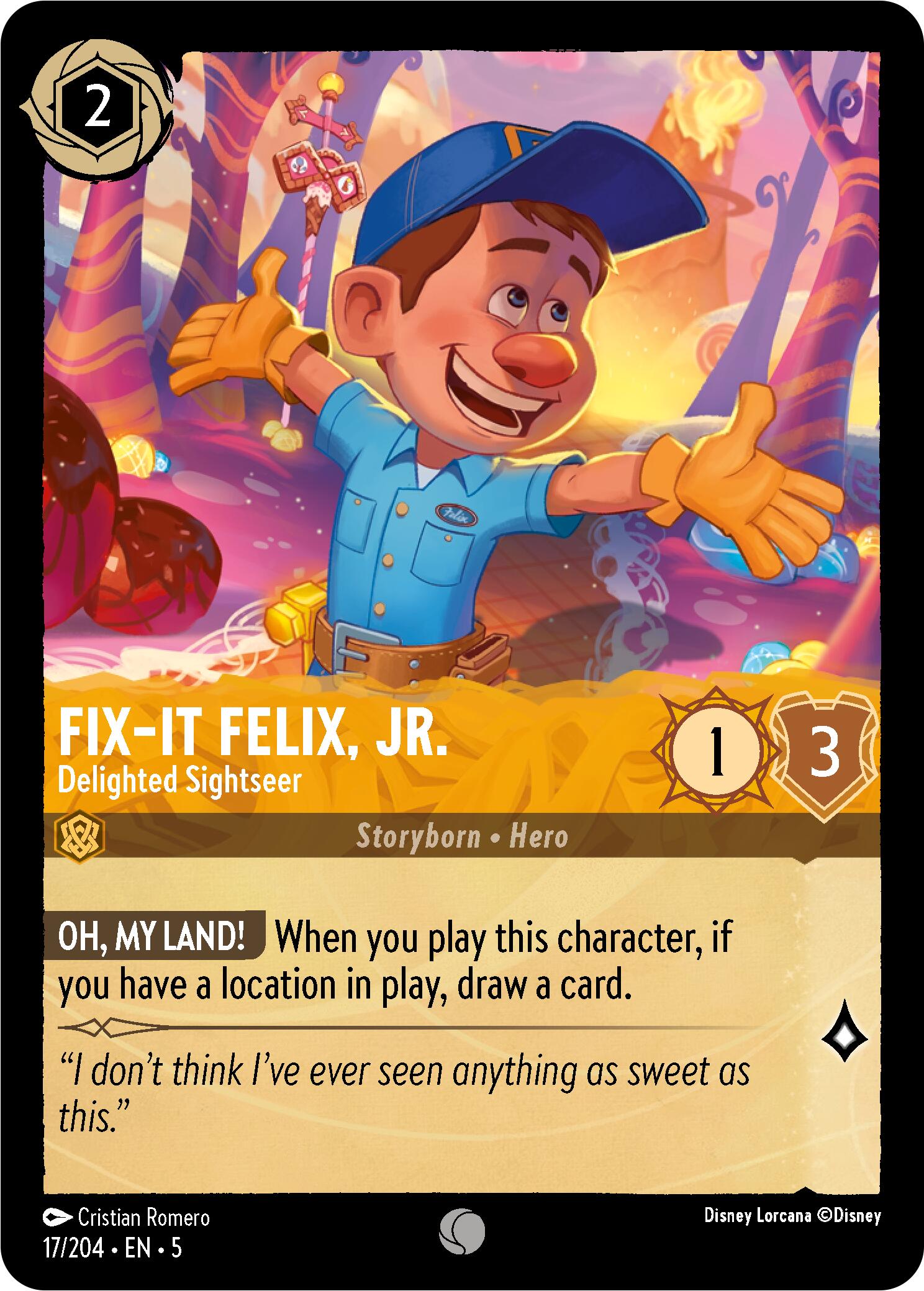Fix-It Felix, Jr. - Delighted Sightseer (17/204) [Shimmering Skies] | Empire Gaming NC