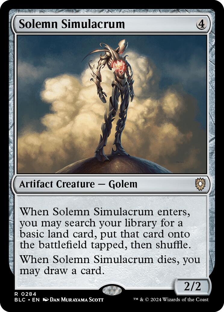 Solemn Simulacrum [Bloomburrow Commander] | Empire Gaming NC