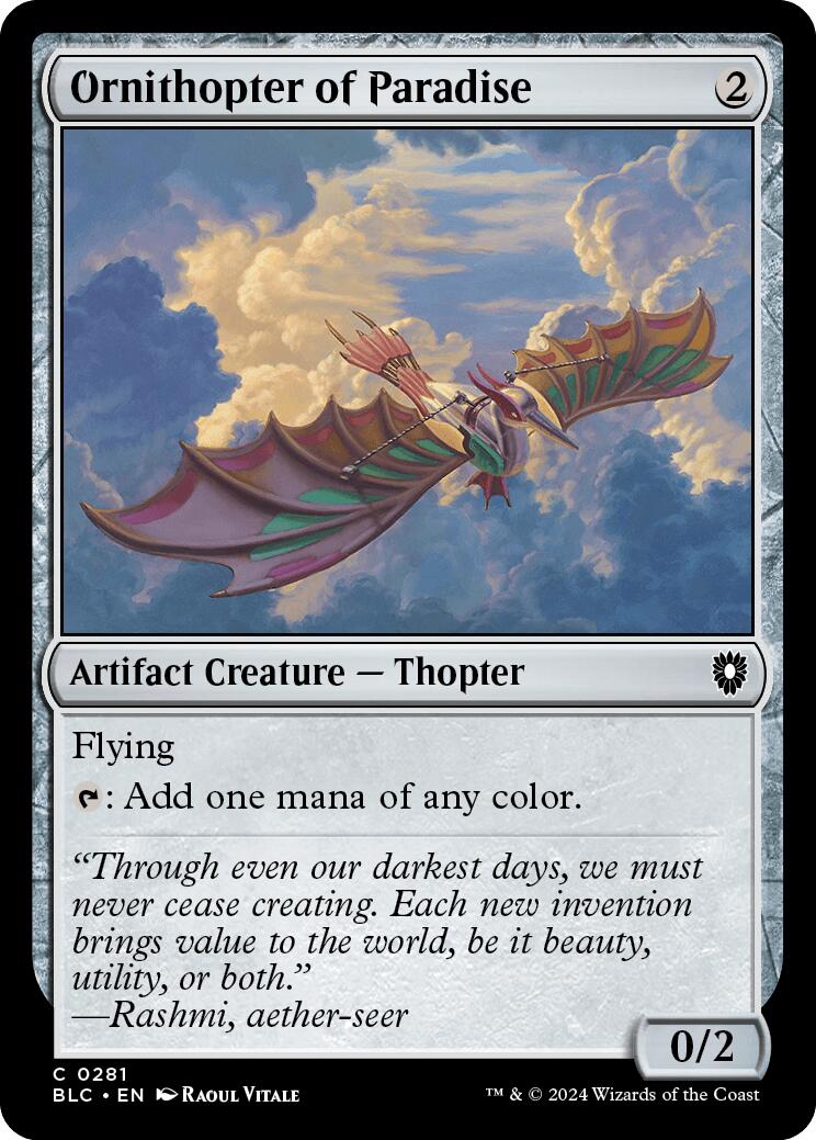 Ornithopter of Paradise [Bloomburrow Commander] | Empire Gaming NC