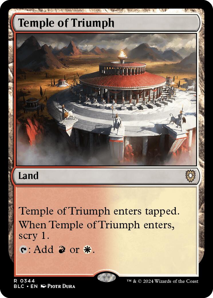 Temple of Triumph [Bloomburrow Commander] | Empire Gaming NC