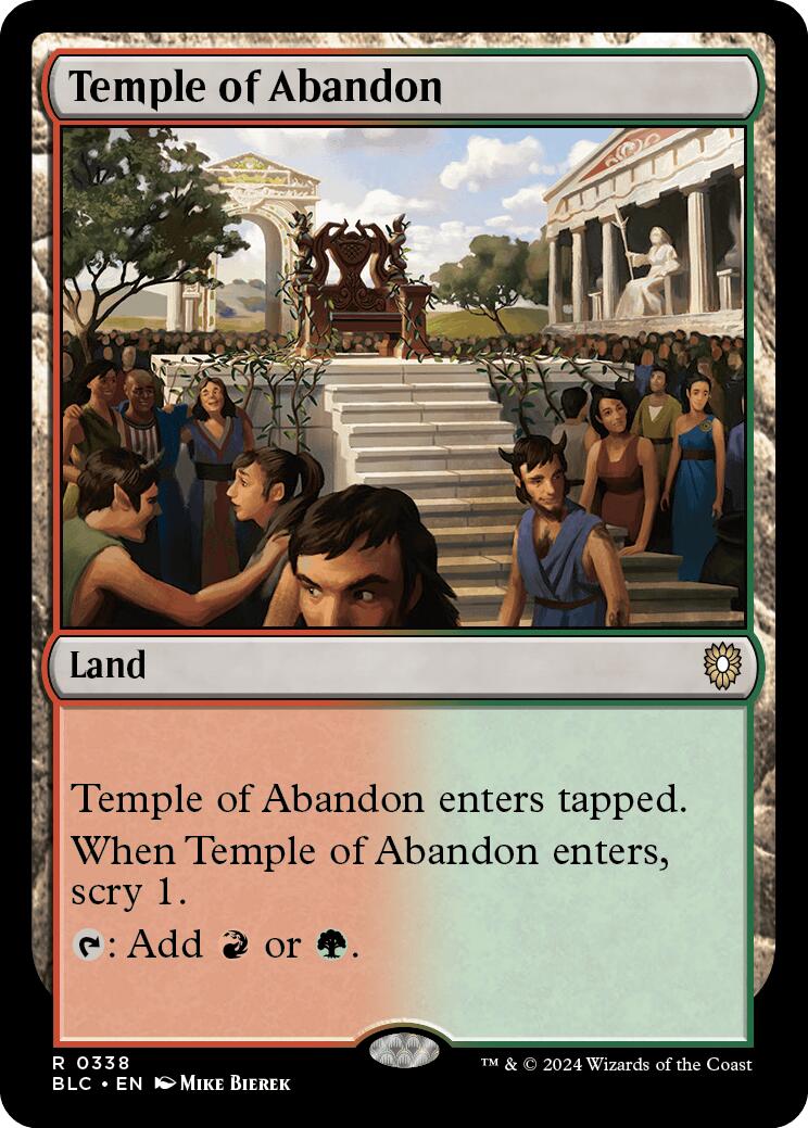 Temple of Abandon [Bloomburrow Commander] | Empire Gaming NC