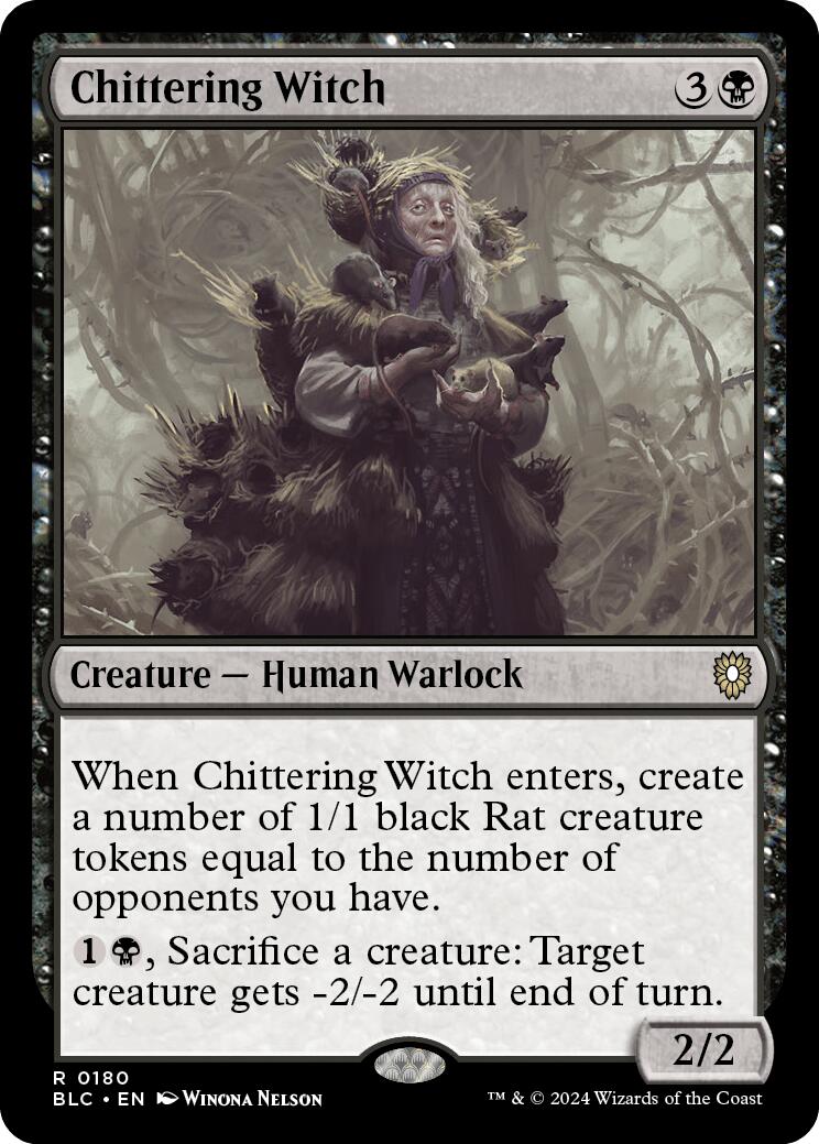 Chittering Witch [Bloomburrow Commander] | Empire Gaming NC