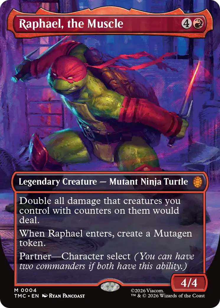Raphael, the Muscle (Borderless) [Teenage Mutant Ninja Turtles Commander] | Empire Gaming NC