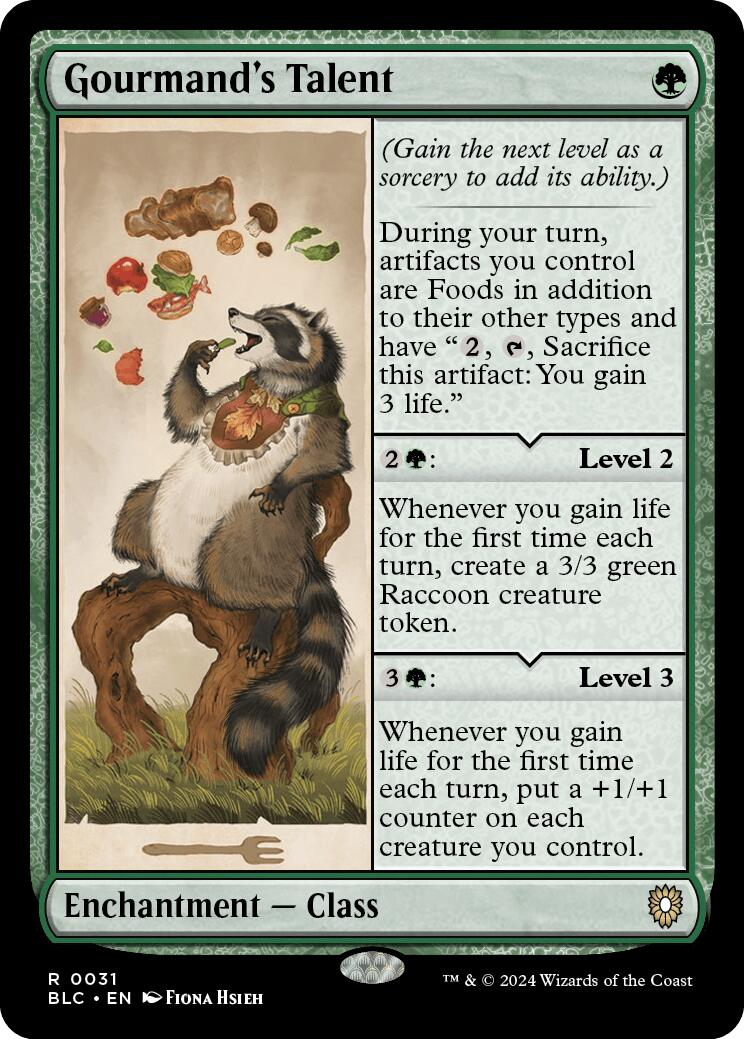 Gourmand's Talent [Bloomburrow Commander] | Empire Gaming NC