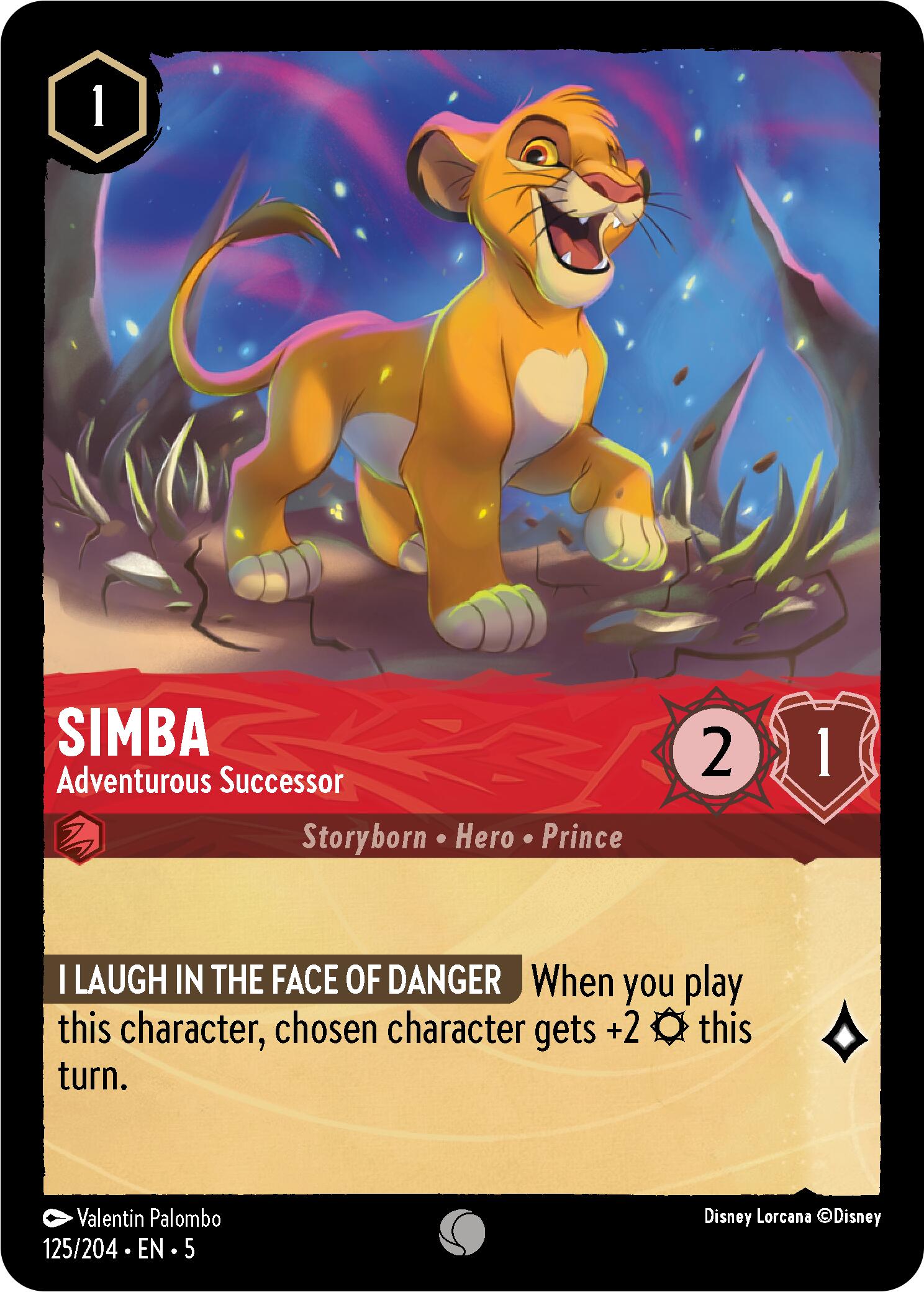 Simba - Adventurous Successor (125/204) [Shimmering Skies] | Empire Gaming NC