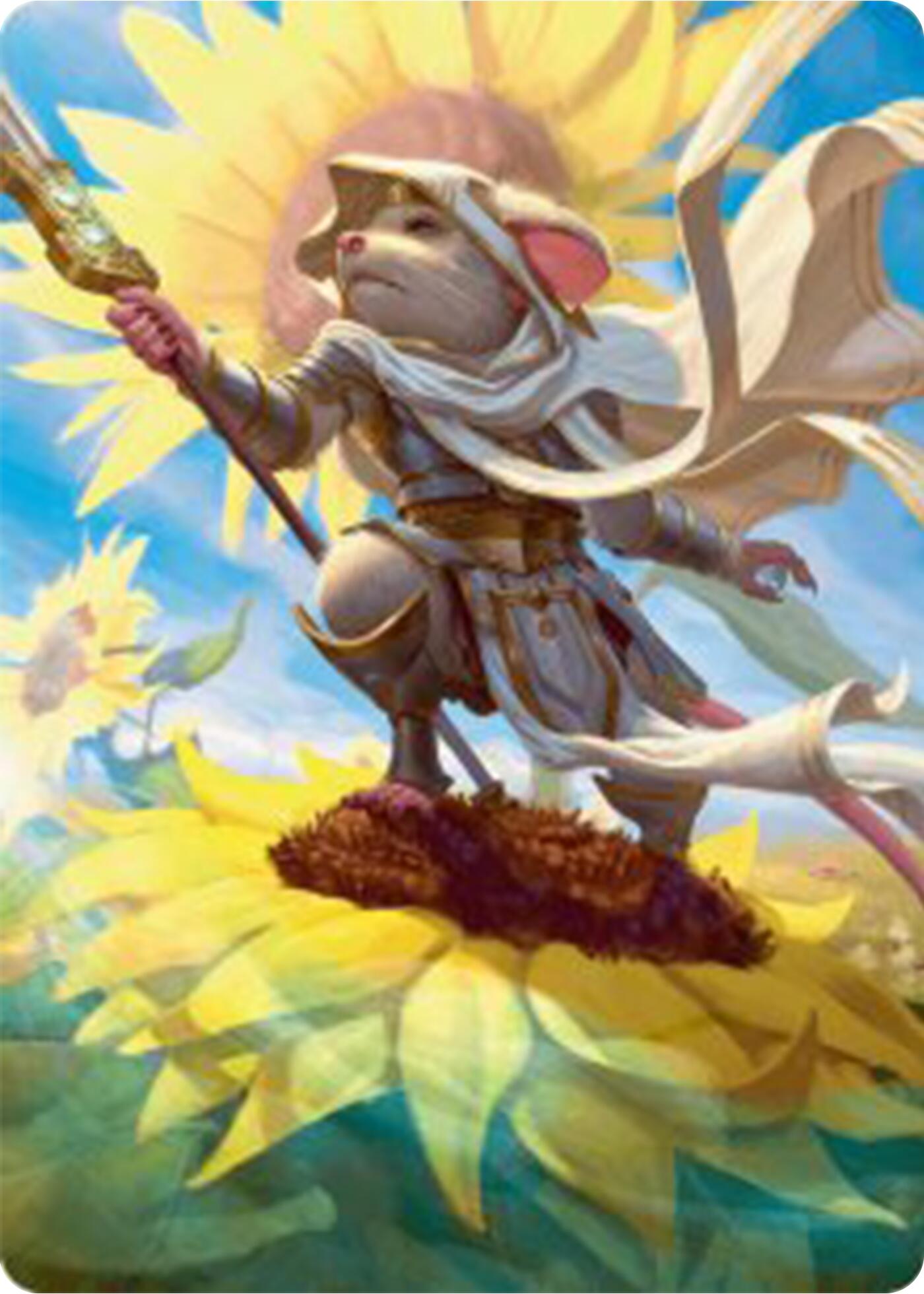 Elspeth, Sun's Champion Art Card [Bloomburrow Art Series] | Empire Gaming NC