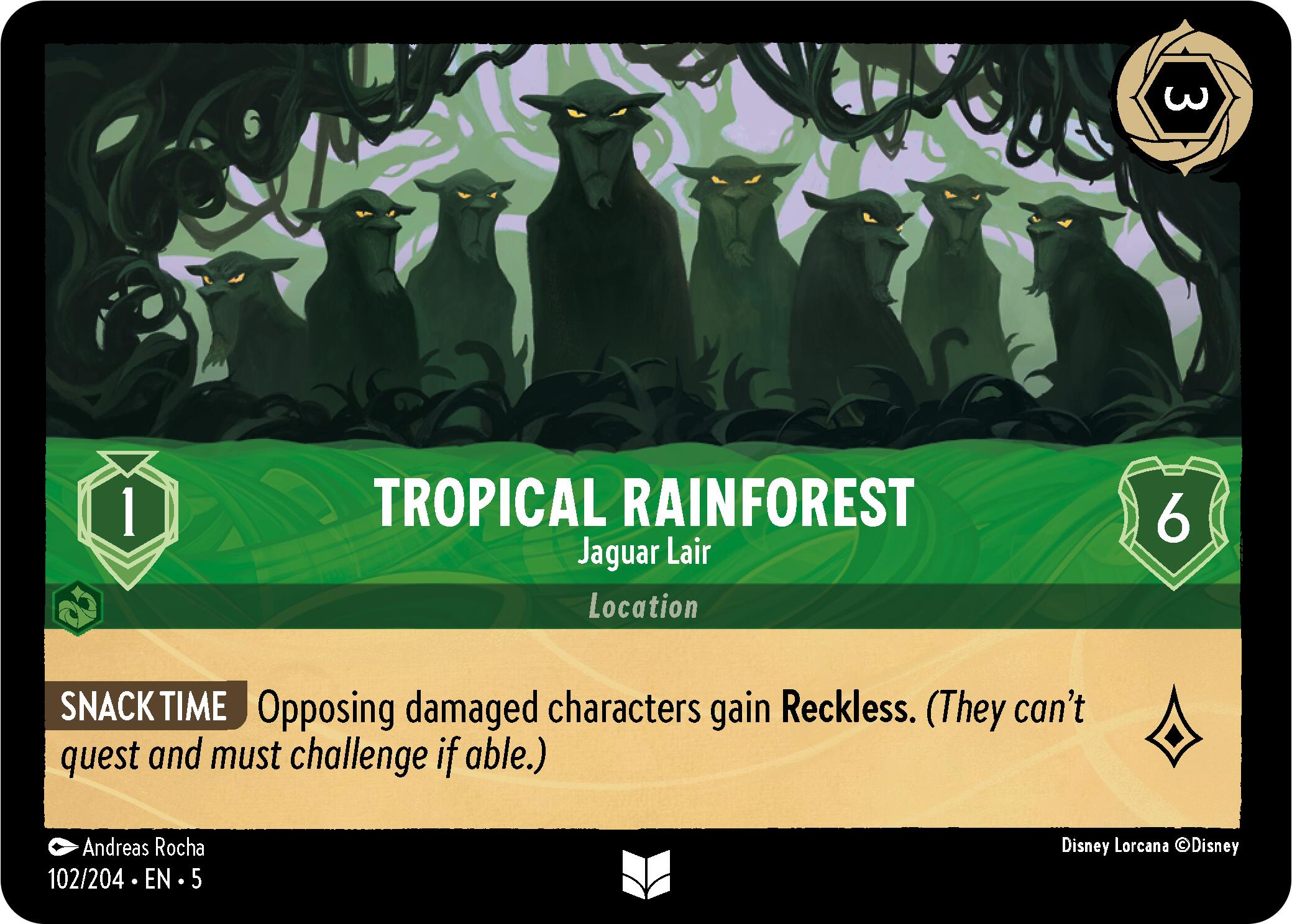 Tropical Rainforest - Jaguar Lair (102/204) [Shimmering Skies] | Empire Gaming NC