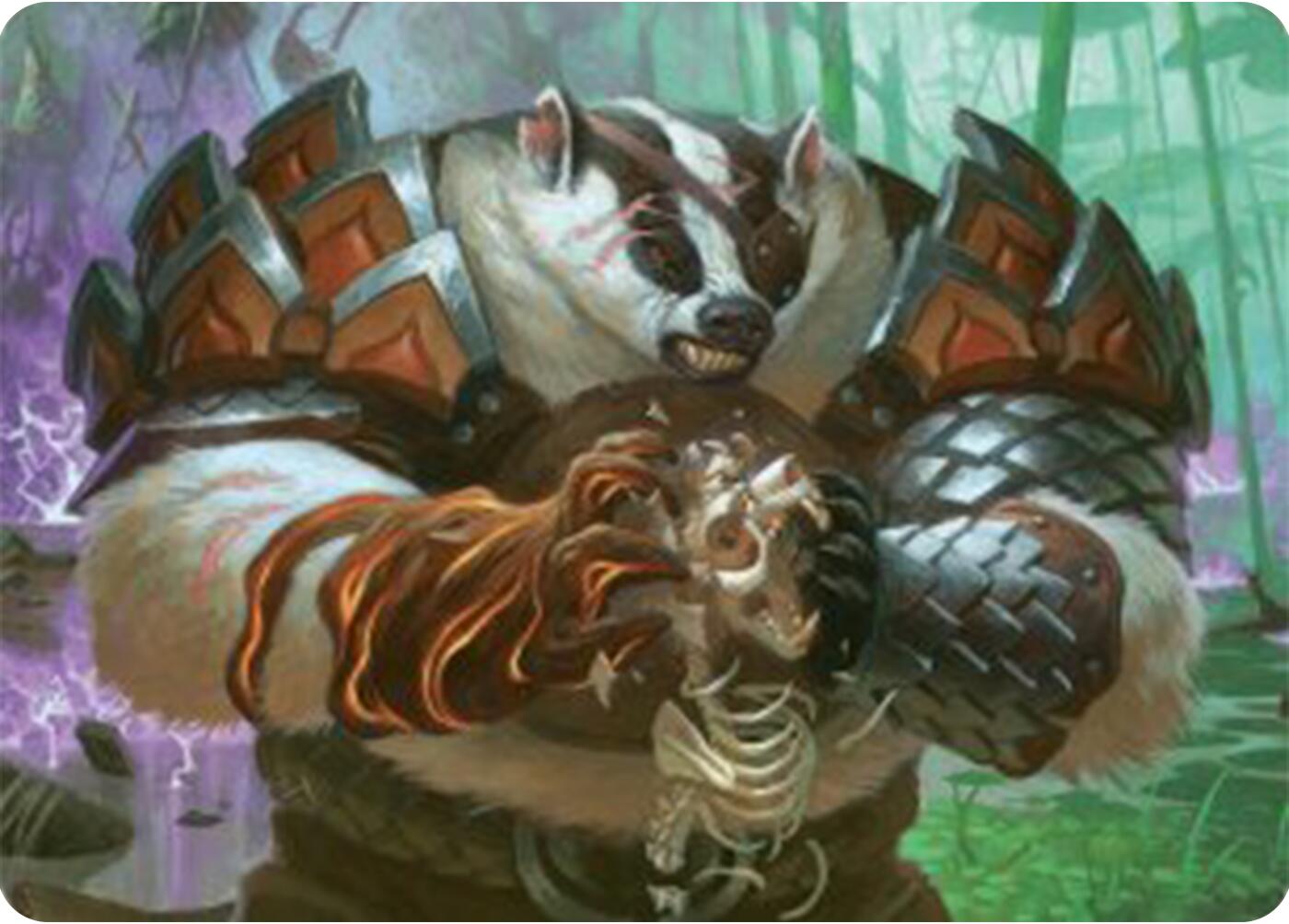 Hugs, Grisly Guardian Art Card [Bloomburrow Art Series] | Empire Gaming NC