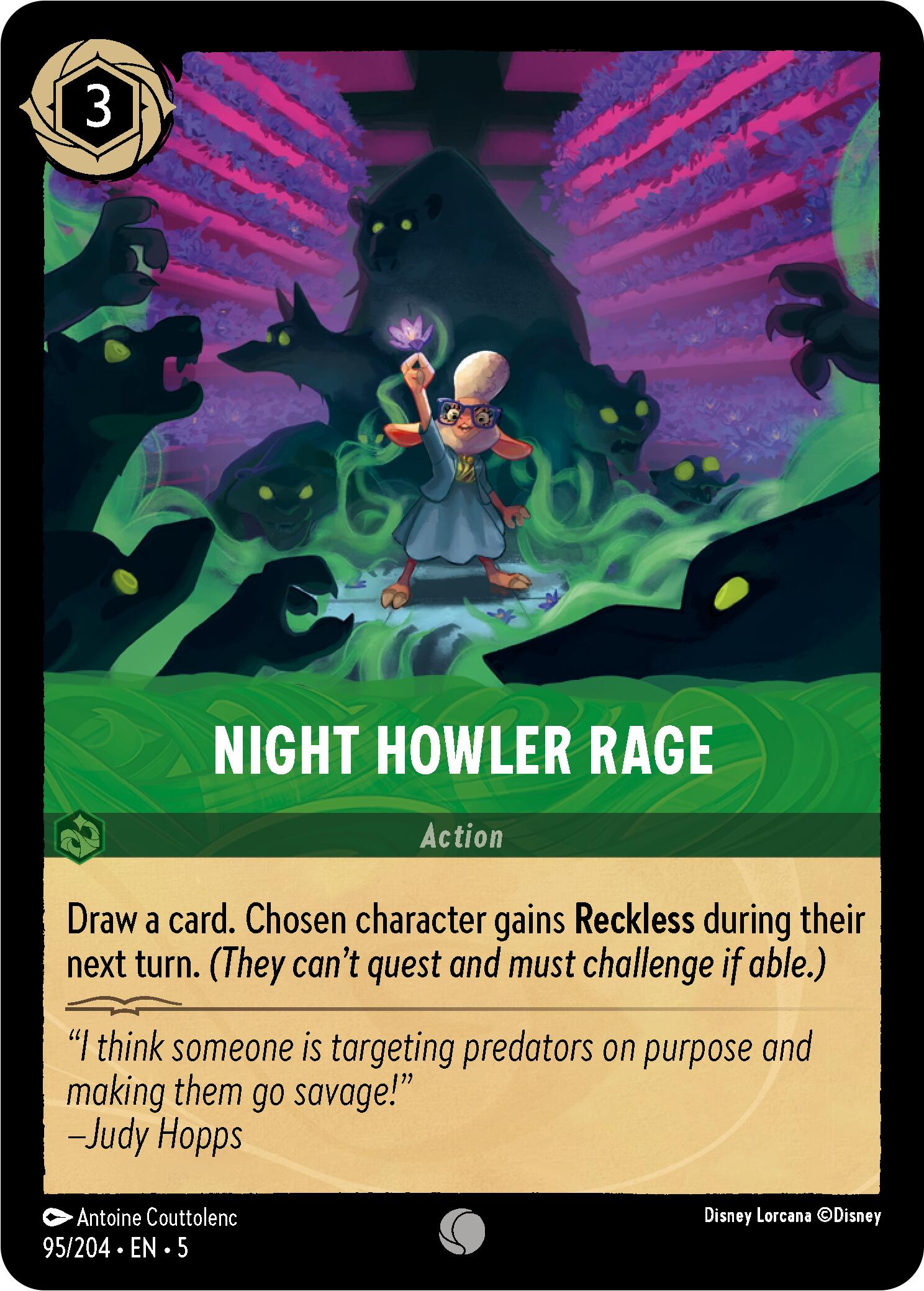 Night Howler Rage (95/204) [Shimmering Skies] | Empire Gaming NC
