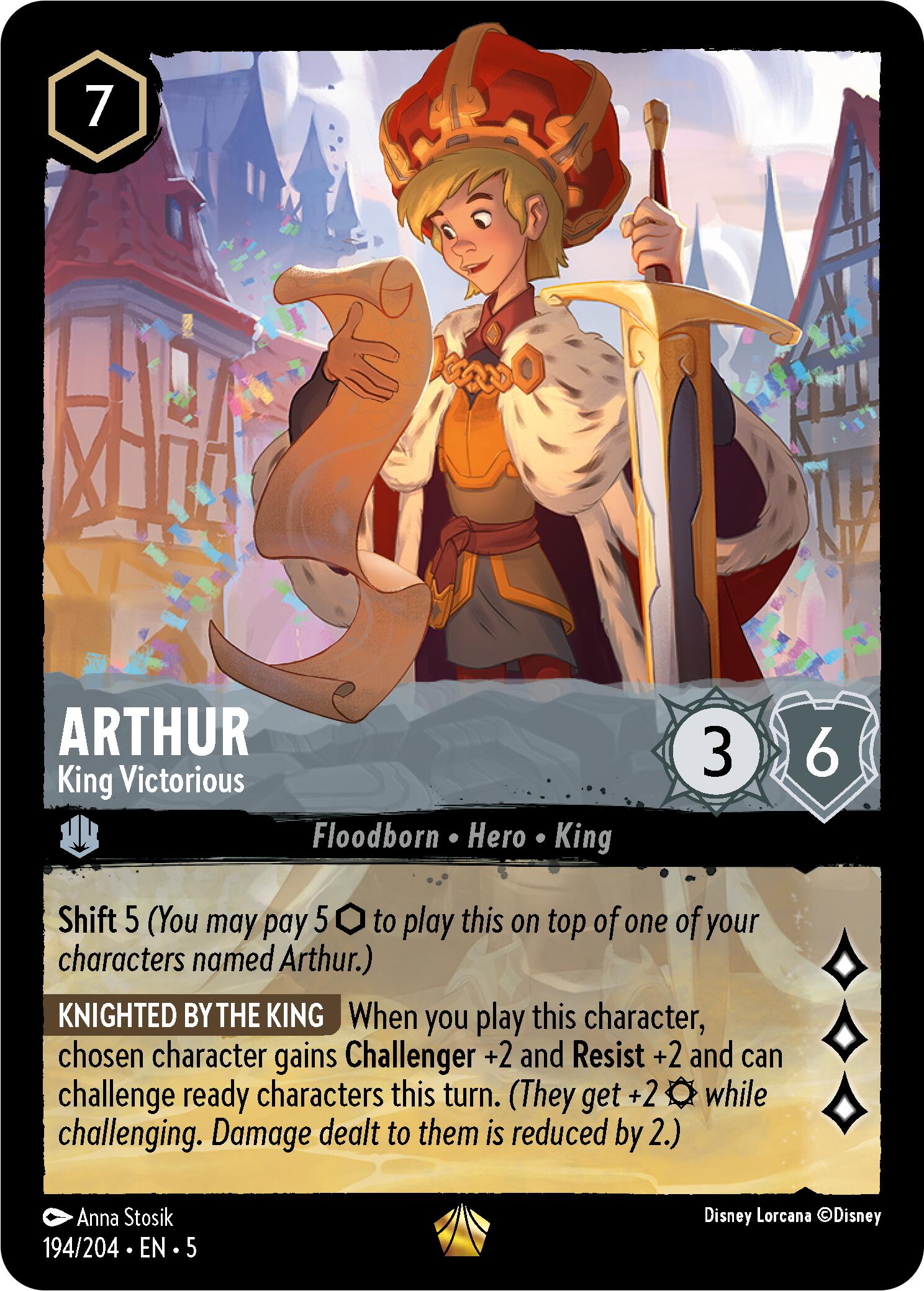 Arthur - King Victorious (194/204) [Shimmering Skies] | Empire Gaming NC