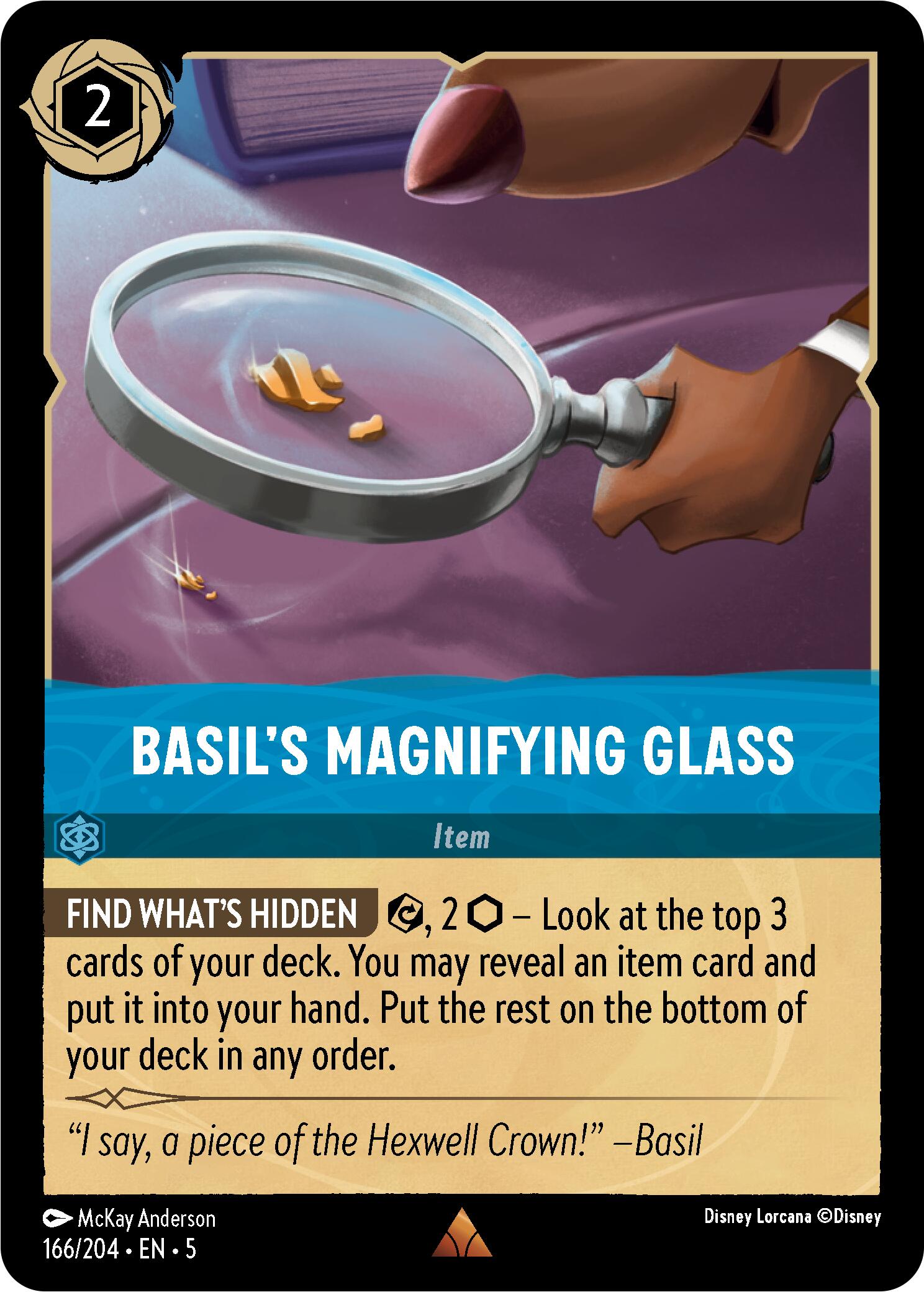 Basil's Magnifying Glass (166/204) [Shimmering Skies] | Empire Gaming NC