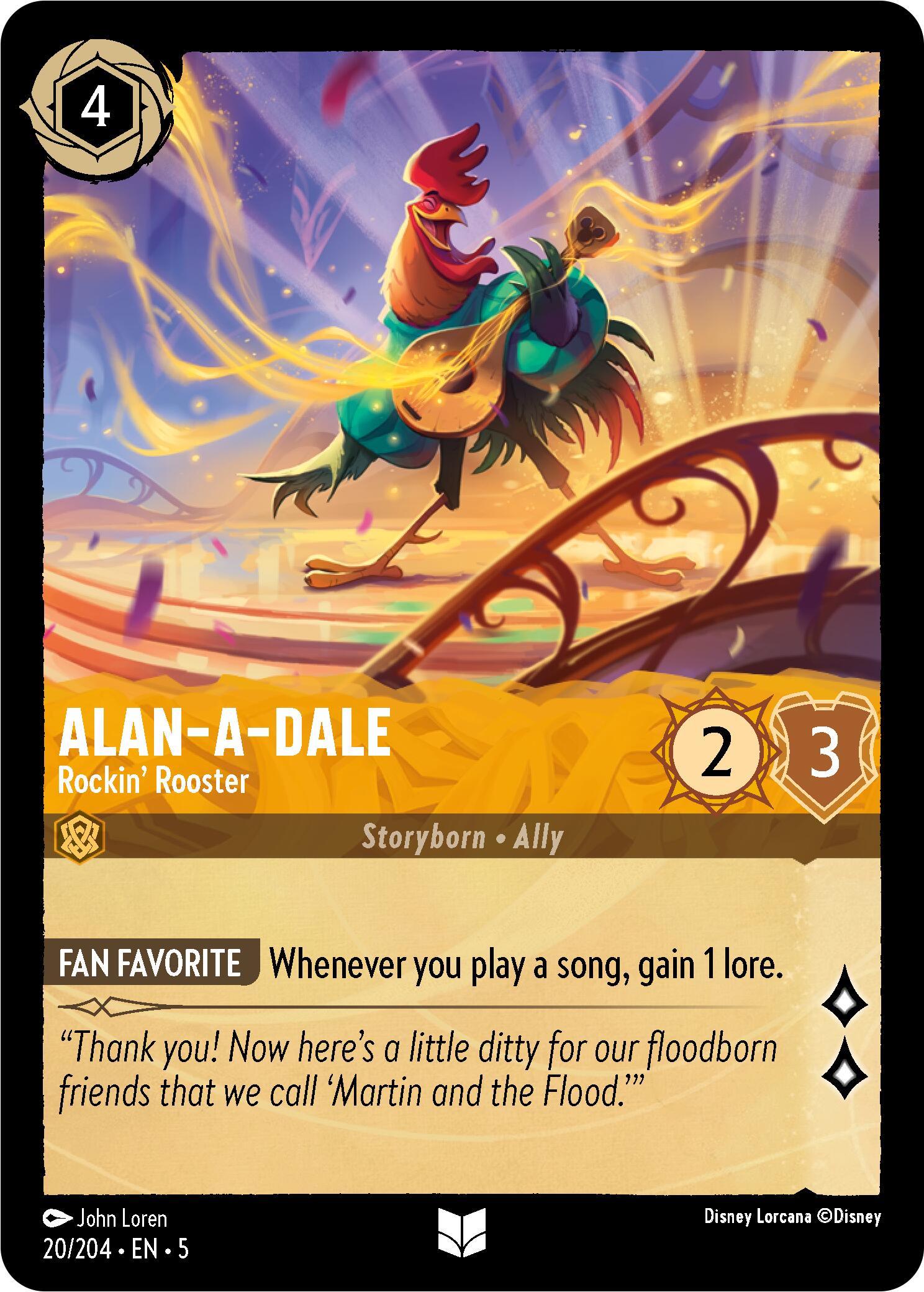 Alan-A-Dale - Rockin' Rooster (20/204) [Shimmering Skies] | Empire Gaming NC