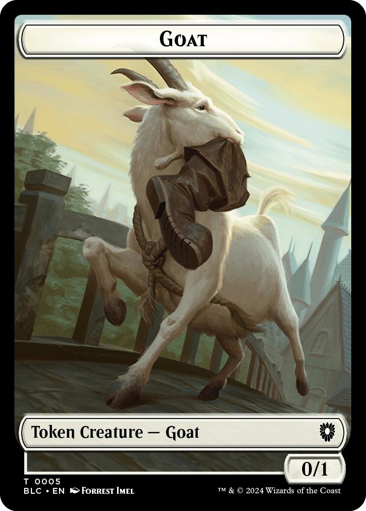 Goat // Wolf (032) Double-Sided Token [Bloomburrow Commander Tokens] | Empire Gaming NC