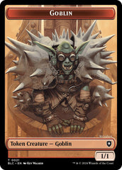 Goblin // Thopter Double-Sided Token [Bloomburrow Commander Tokens] | Empire Gaming NC