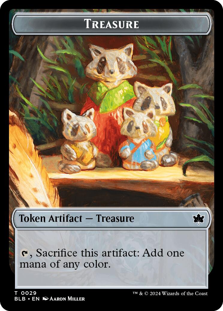 Cat // Treasure Double-Sided Token [Bloomburrow Commander Tokens] | Empire Gaming NC