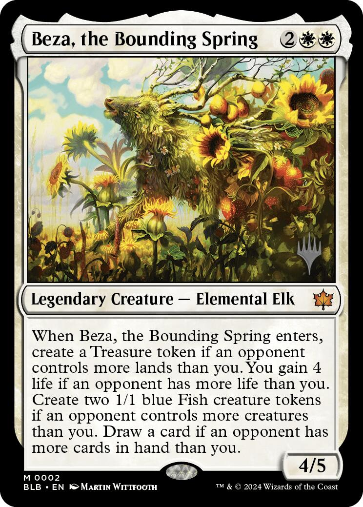 Beza, the Bounding Spring (Promo Pack) [Bloomburrow Promos] | Empire Gaming NC