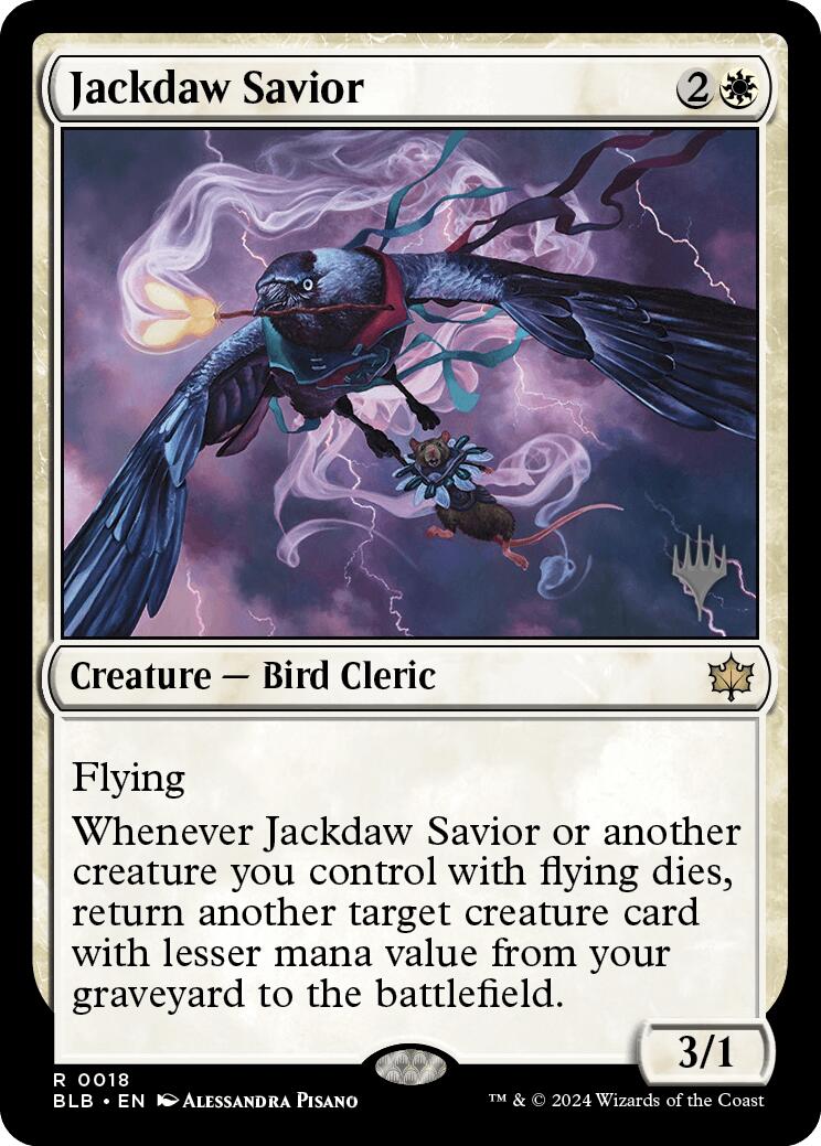 Jackdaw Savior (Promo Pack) [Bloomburrow Promos] | Empire Gaming NC