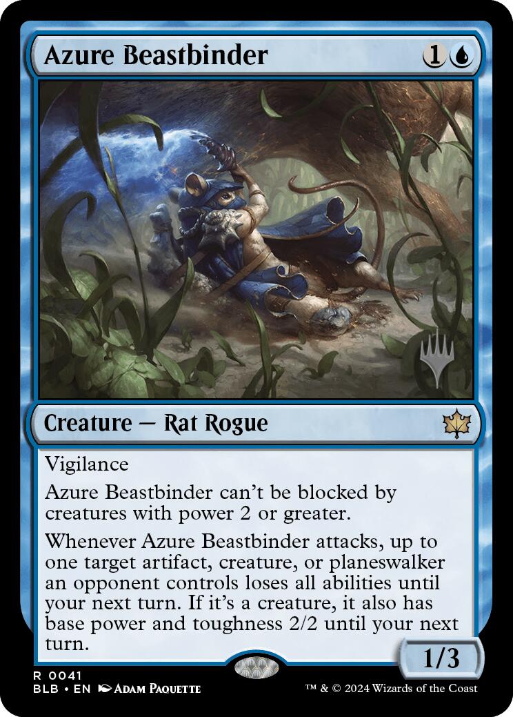 Azure Beastbinder (Promo Pack) [Bloomburrow Promos] | Empire Gaming NC