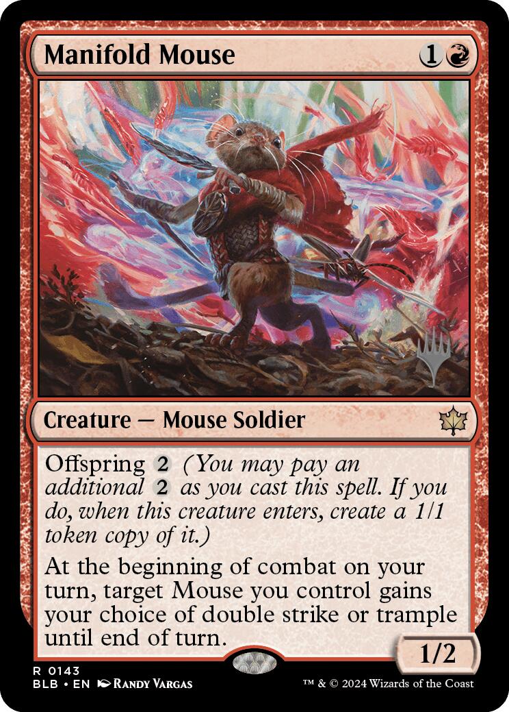 Manifold Mouse (Promo Pack) [Bloomburrow Promos] | Empire Gaming NC