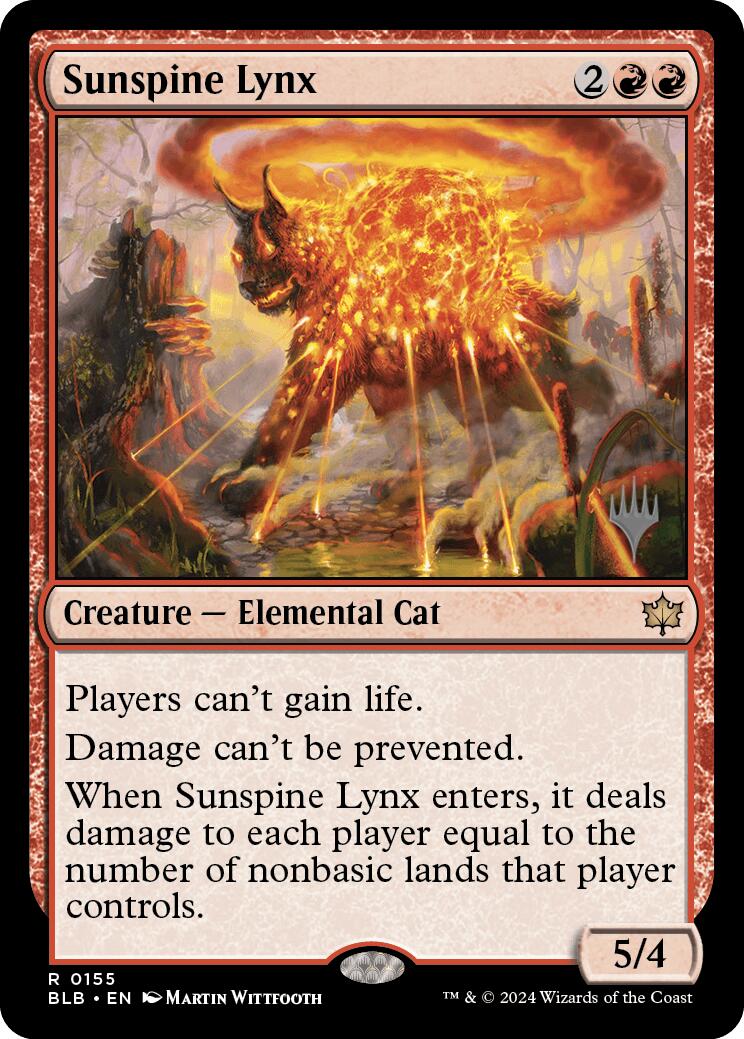 Sunspine Lynx (Promo Pack) [Bloomburrow Promos] | Empire Gaming NC