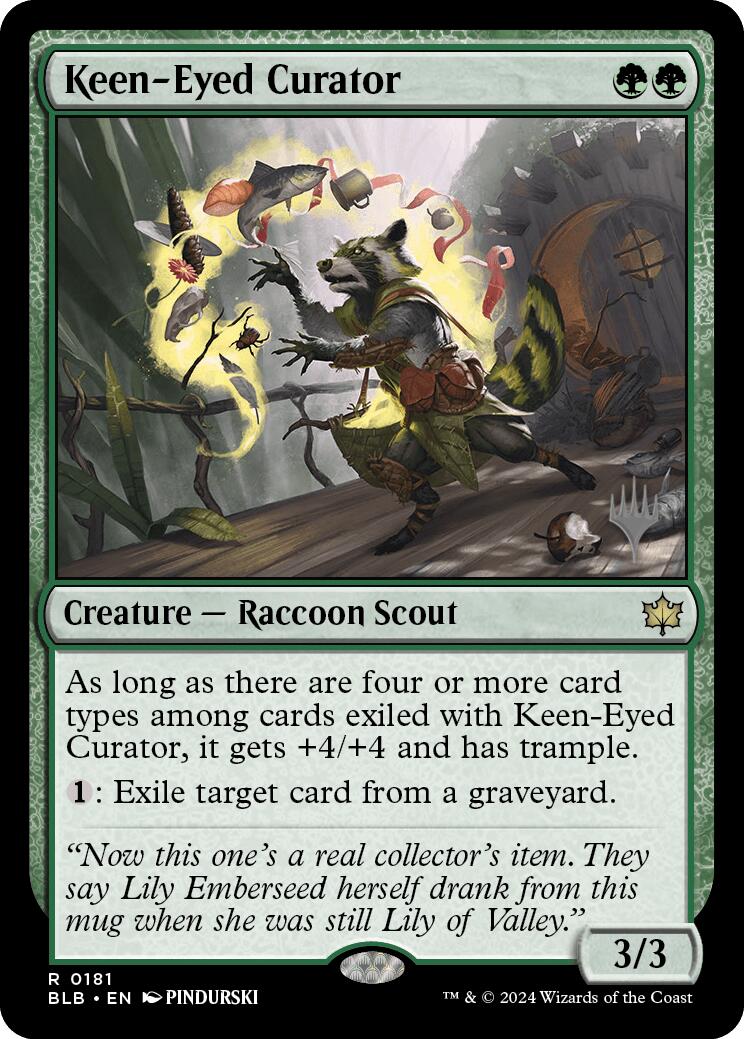 Keen-Eyed Curator (Promo Pack) [Bloomburrow Promos] | Empire Gaming NC