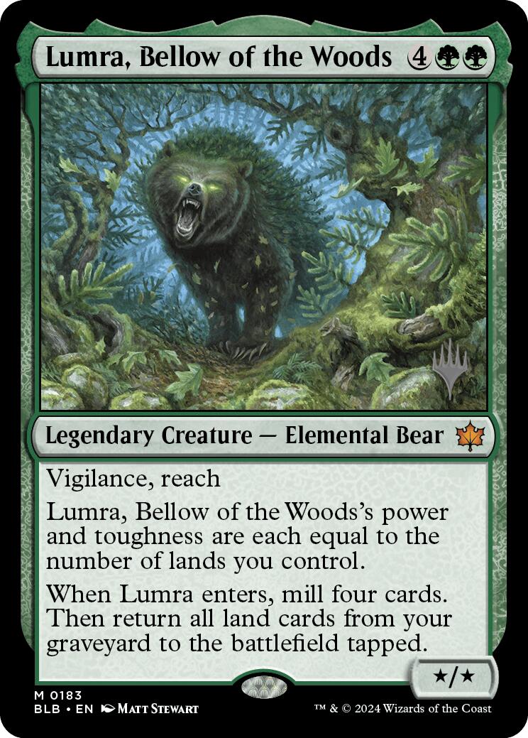 Lumra, Bellow of the Woods (Promo Pack) [Bloomburrow Promos] | Empire Gaming NC