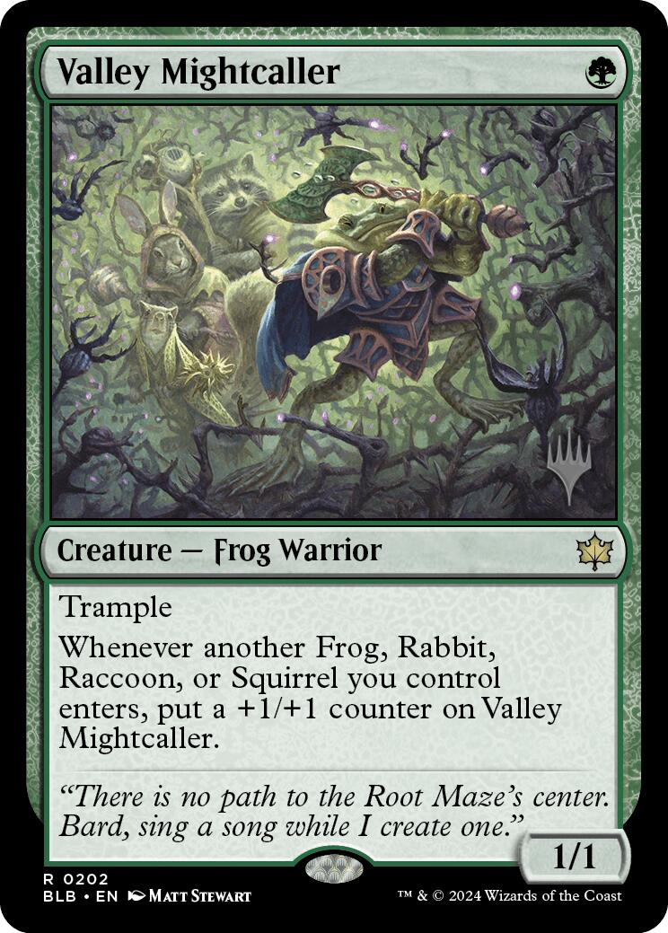 Valley Mightcaller (Promo Pack) [Bloomburrow Promos] | Empire Gaming NC