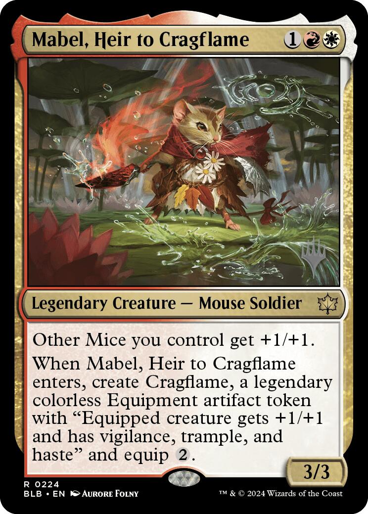 Mabel, Heir to Cragflame (Promo Pack) [Bloomburrow Promos] | Empire Gaming NC